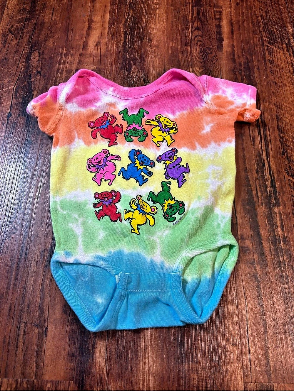 Liquid blue Grateful Dead baby onesie size 6/12M